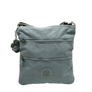 Kipling Keiko Crossbody Bag Purse Zip Pocket Small Purse Relaxed Grey NWT